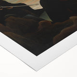 Modern Wall Art: Blue and White Abstract Shapes - Minimalist Design