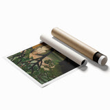 Modern Wall Art: Blue and White Abstract Shapes - Minimalist Design