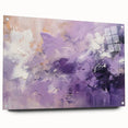 Abstract strokes wall art displayed in acrylic glass, showcasing vibrant colors and dynamic patterns. The artwork is mounted with decorative pins, enhancing its modern aesthetic. Perfect for contemporary home decor, adding a touch of artistic flair to any space.