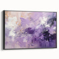 Framed abstract strokes wall art in black tones, showcasing a modern design with intricate details. Perfect for enhancing contemporary home decor.