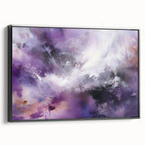 Framed abstract wall art featuring dynamic black strokes on a textured canvas, showcasing a modern design. Ideal for contemporary home decor and artistic interiors.