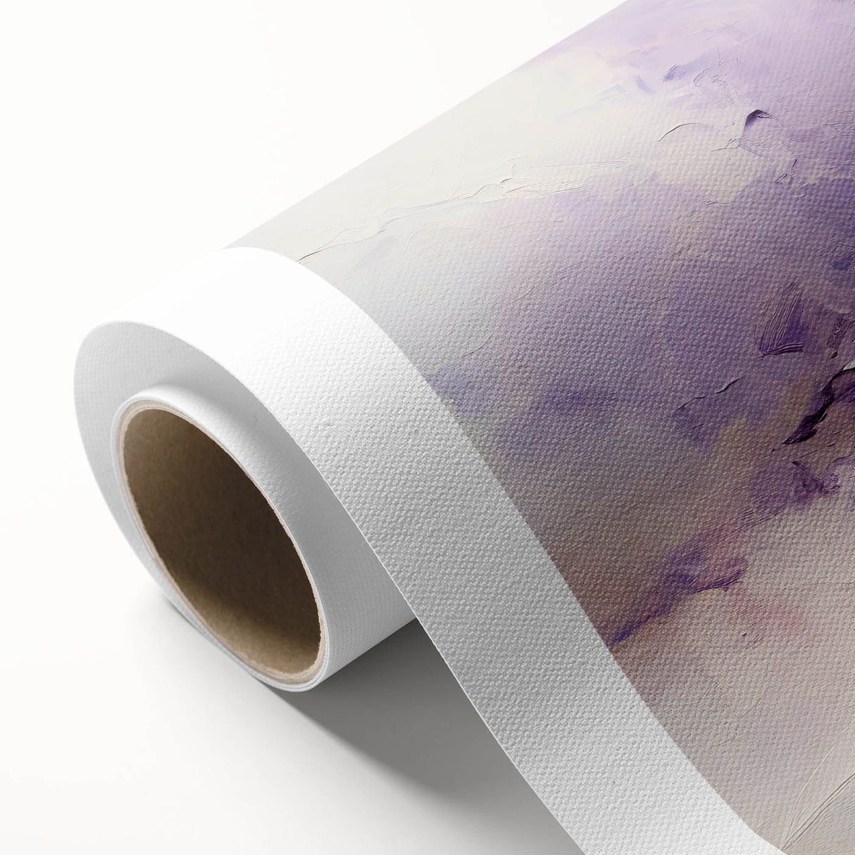 Abstract strokes wall art on rolled canvas, showcasing vibrant colors and dynamic shapes, ideal for modern decor. Packaged securely in a protective tube.