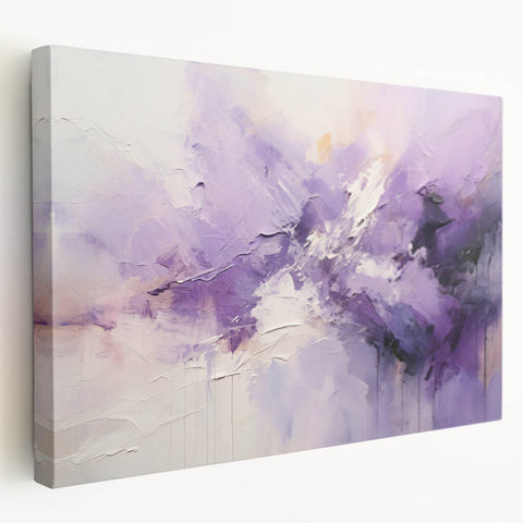 Abstract strokes wall art design on stretched canvas, showcasing vibrant colors and dynamic patterns, perfect for modern home decor and artistic spaces.