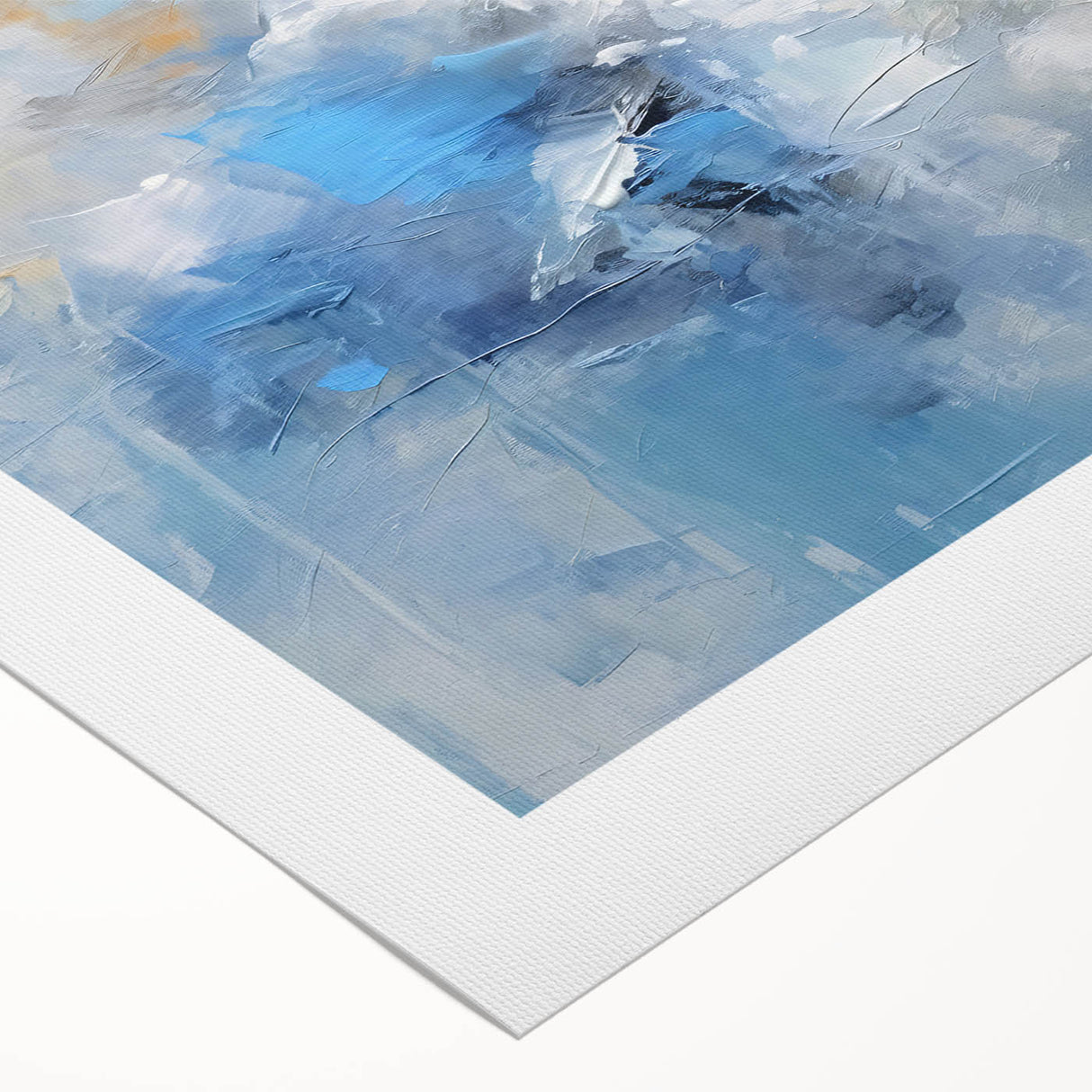 Abstract strokes wall art on rolled canvas showcasing vibrant colors in a fluid design, ideal for modern home decor. Packaged securely in a sturdy tube for safe delivery.