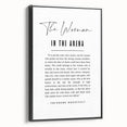 Inspirational Typography Art Print – The Woman in the Arena