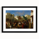 Romanticism Art - Famous Romantic Era Painting of Tangier Scene