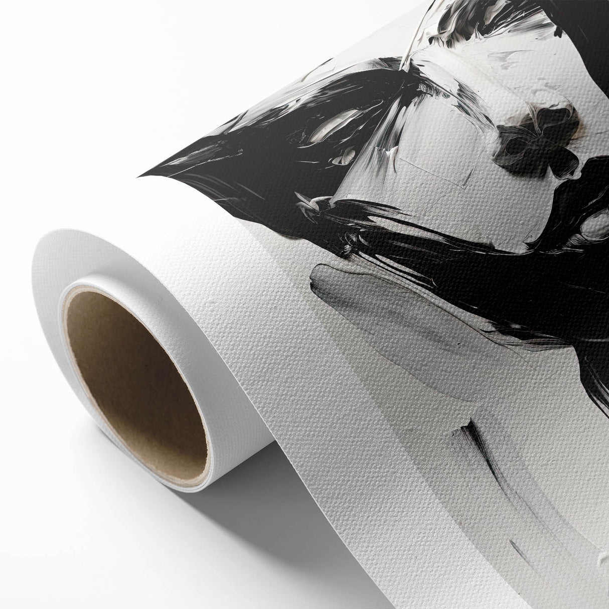 Acrylic Dining Room Artwork - Black & White Expressive Portrait