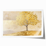 Abstract landscape wall art print showcasing vibrant colors and intricate textures, rolled up for easy shipping, perfect for modern home decor.