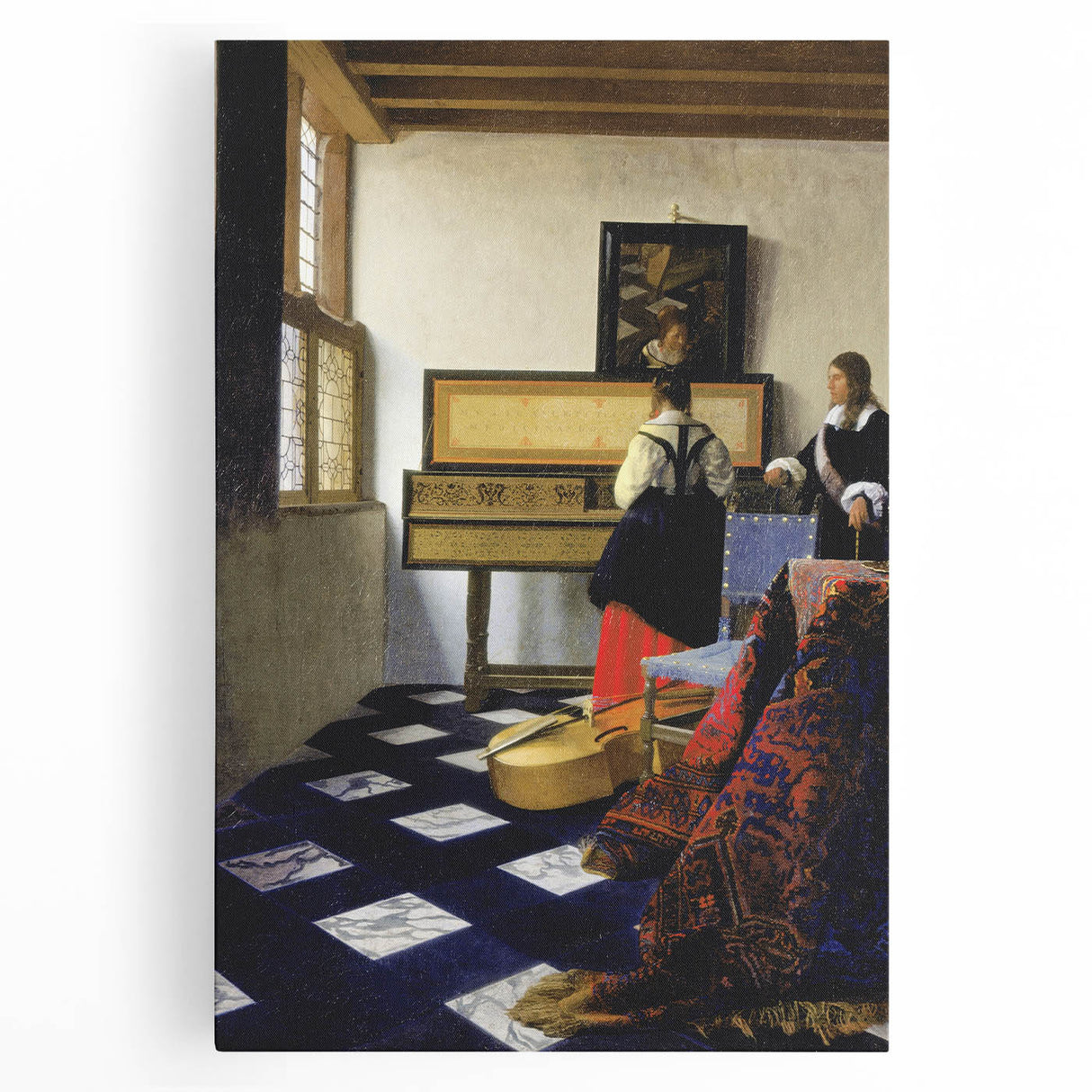Antique Baroque Art Print – Elegant Rococo Wall Décor for Classic Interiors