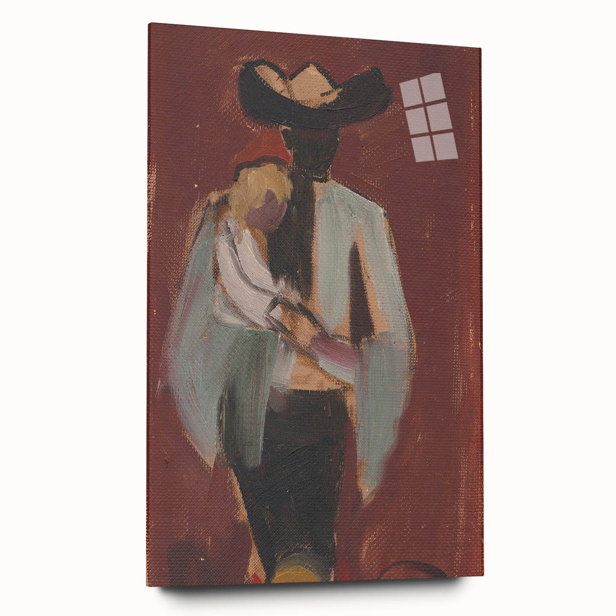 Expressionist Art: Figural Study by Weisz-Kubínčan Canvas Print