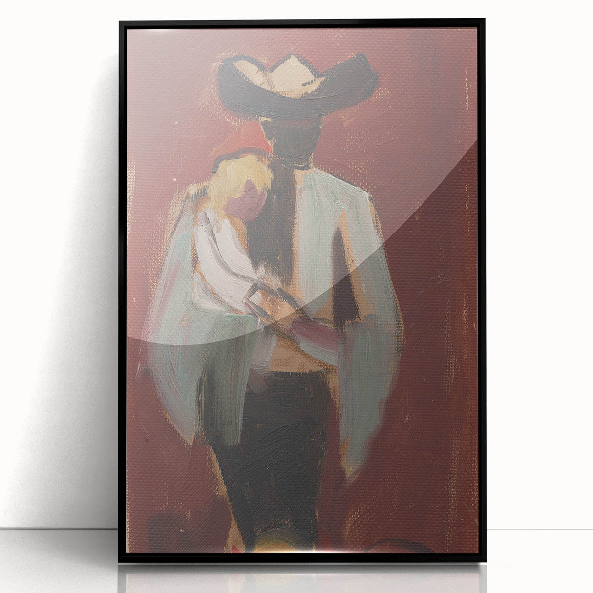 Expressionist Art: Figural Study by Weisz-Kubínčan Canvas Print