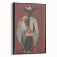 Expressionist Art: Figural Study by Weisz-Kubínčan Canvas Print