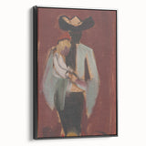 Expressionist Art: Figural Study by Weisz-Kubínčan Canvas Print