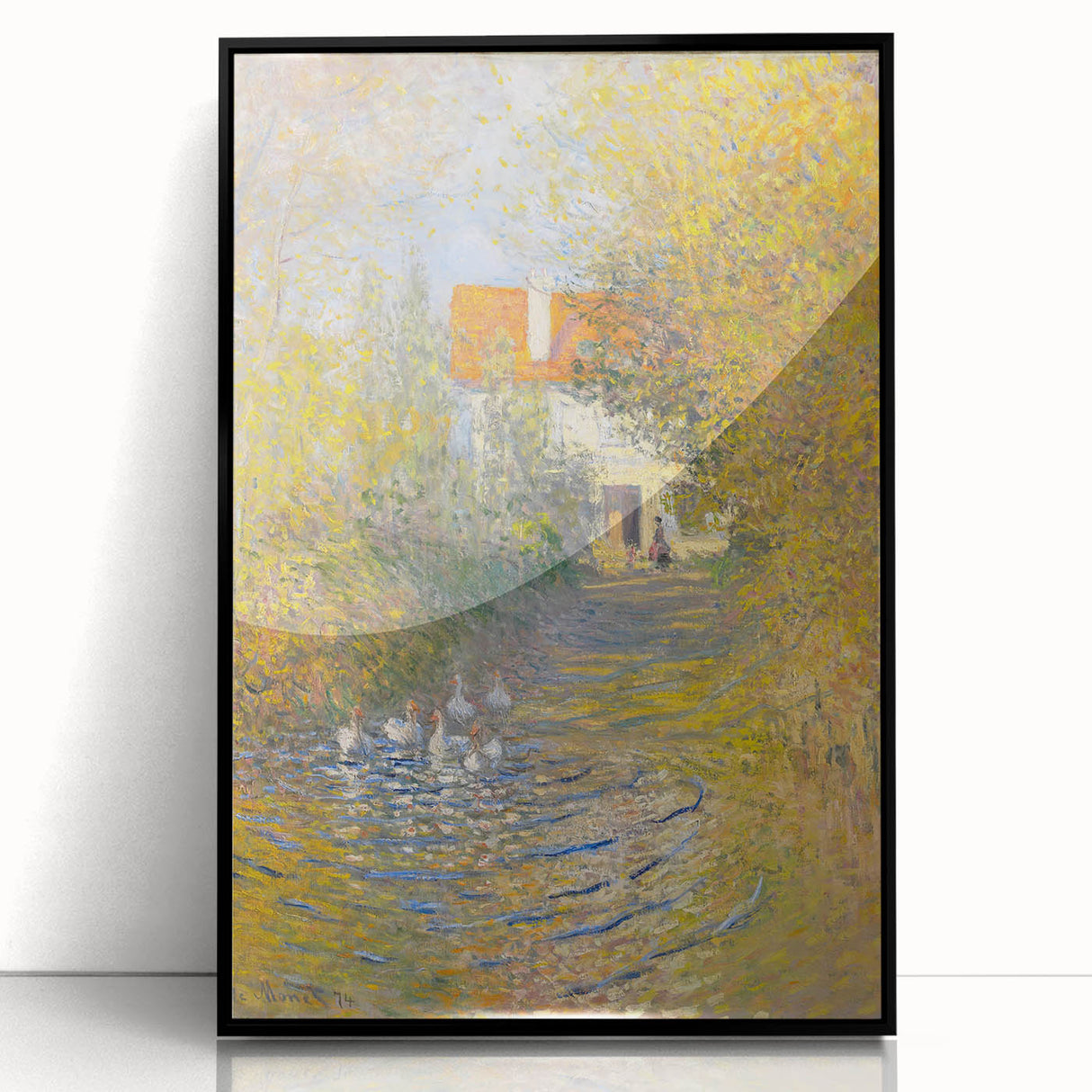 Impressionist Wall Art: Claude Monet's The Geese 1874 Landscape Print
