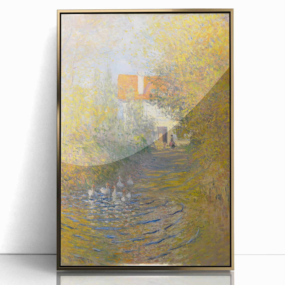 Impressionist Wall Art: Claude Monet's The Geese 1874 Landscape Print