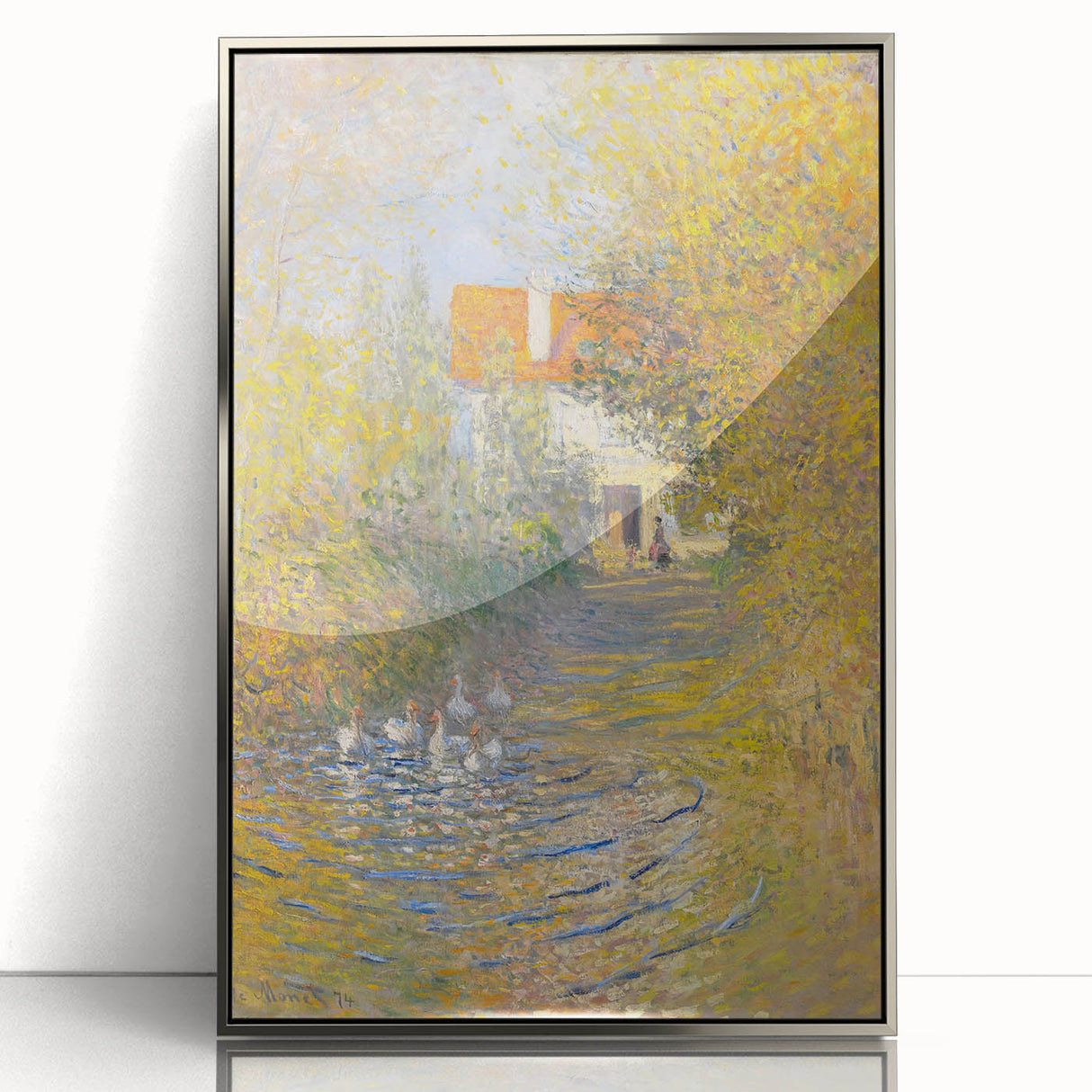 Impressionist Wall Art: Claude Monet's The Geese 1874 Landscape Print