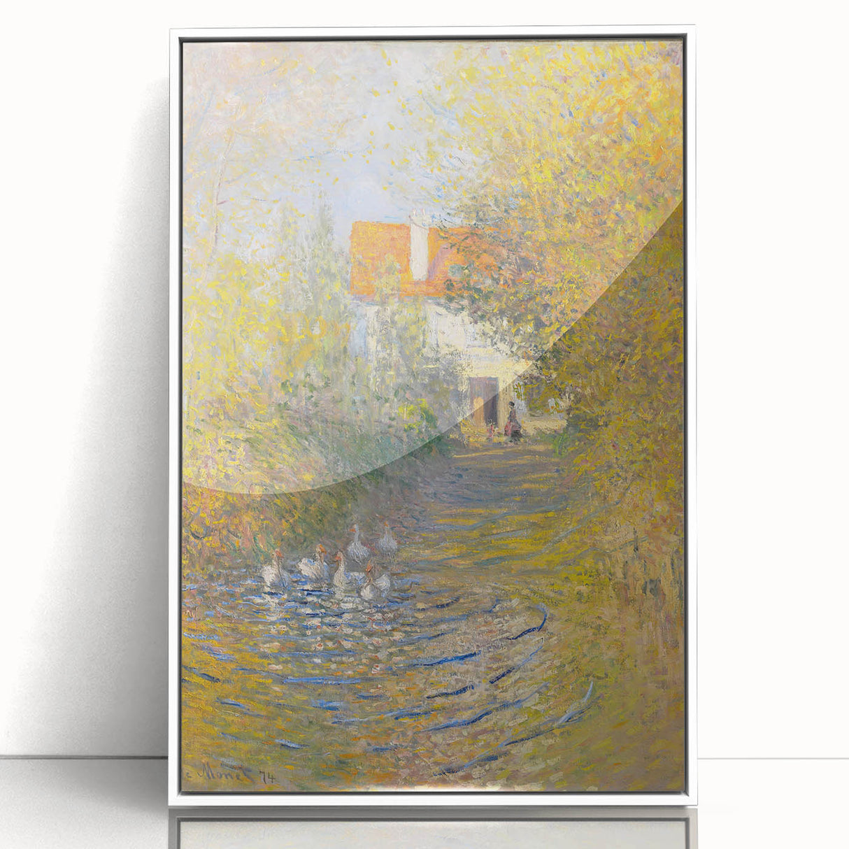 Impressionist Wall Art: Claude Monet's The Geese 1874 Landscape Print