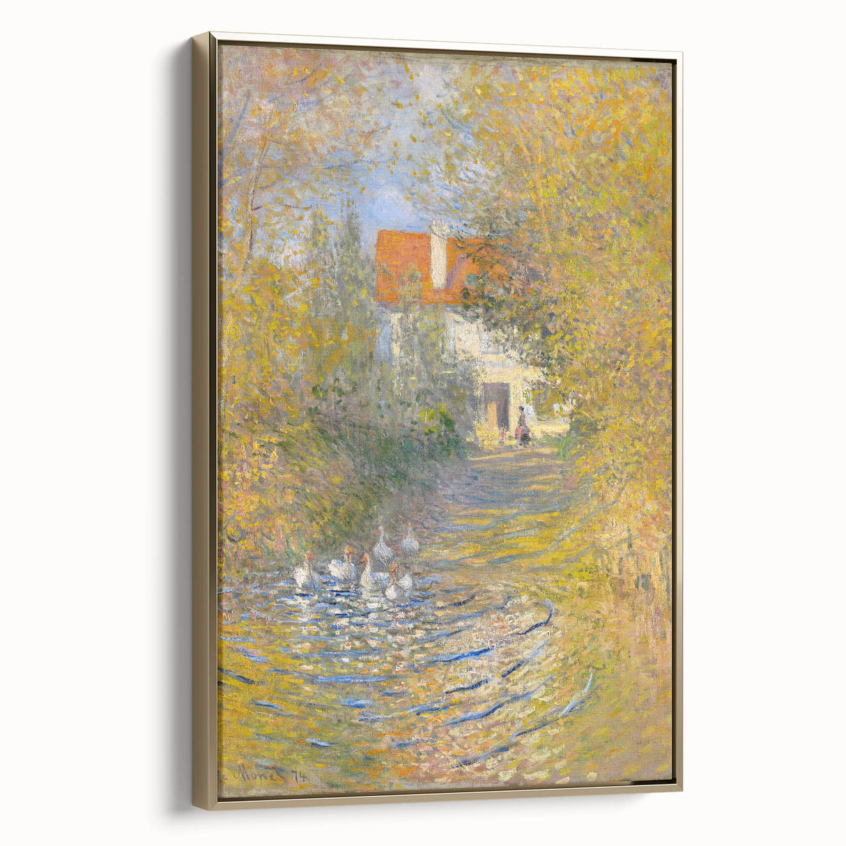 Impressionist Wall Art: Claude Monet's The Geese 1874 Landscape Print