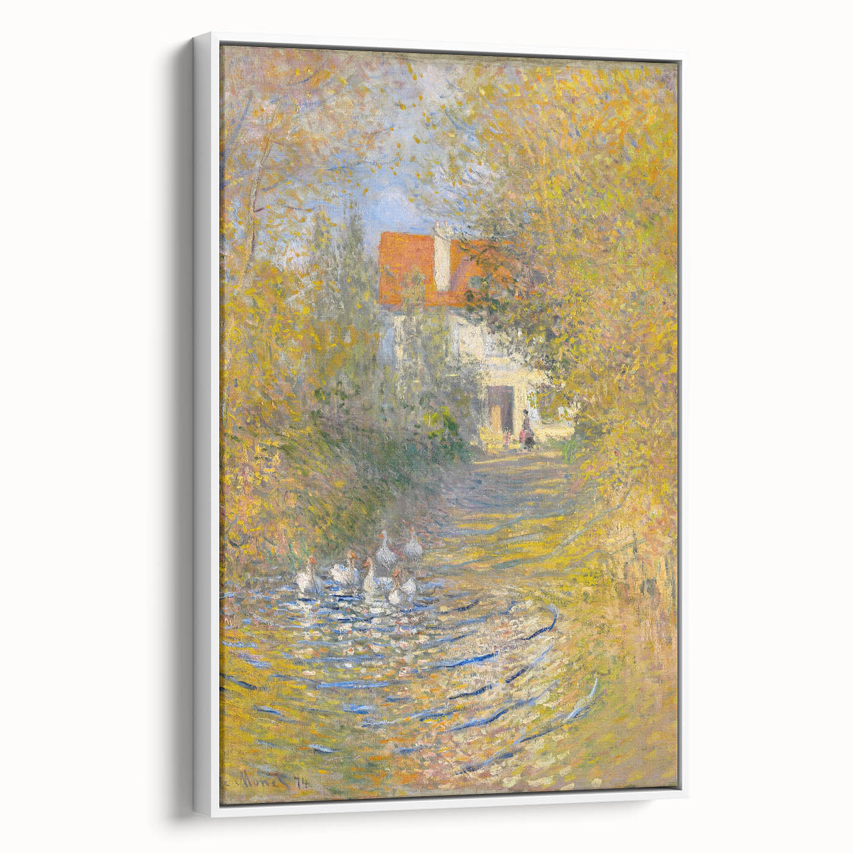 Impressionist Wall Art: Claude Monet's The Geese 1874 Landscape Print
