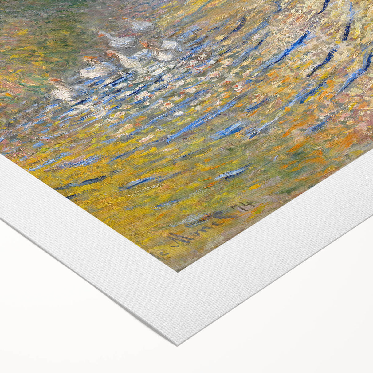 Impressionist Wall Art: Claude Monet's The Geese 1874 Landscape Print