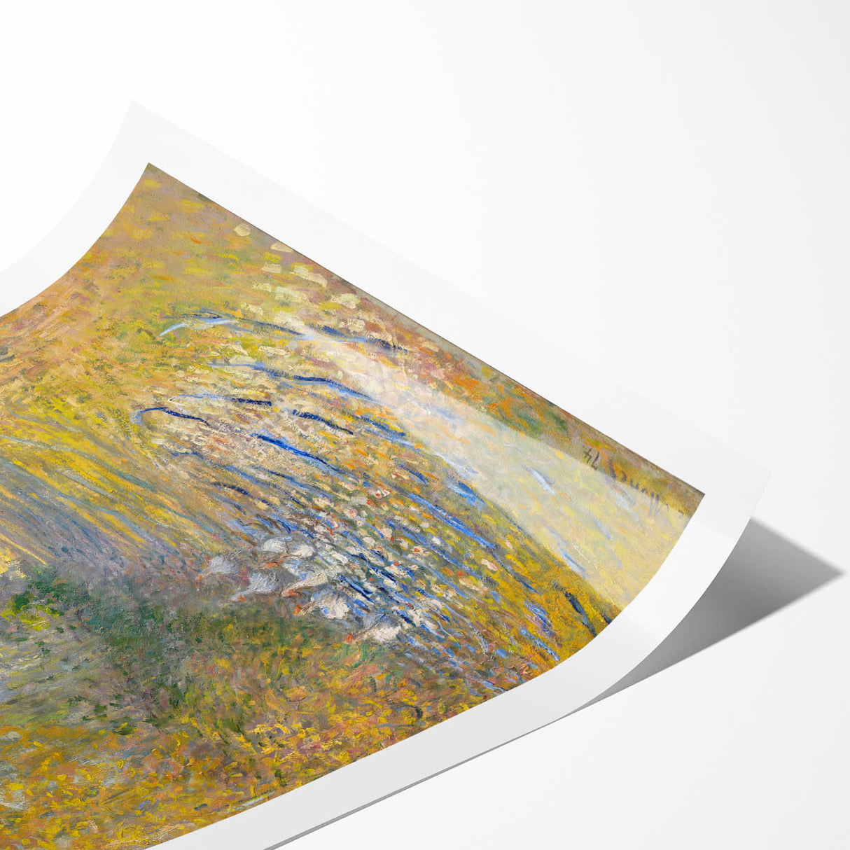 Impressionist Wall Art: Claude Monet's The Geese 1874 Landscape Print