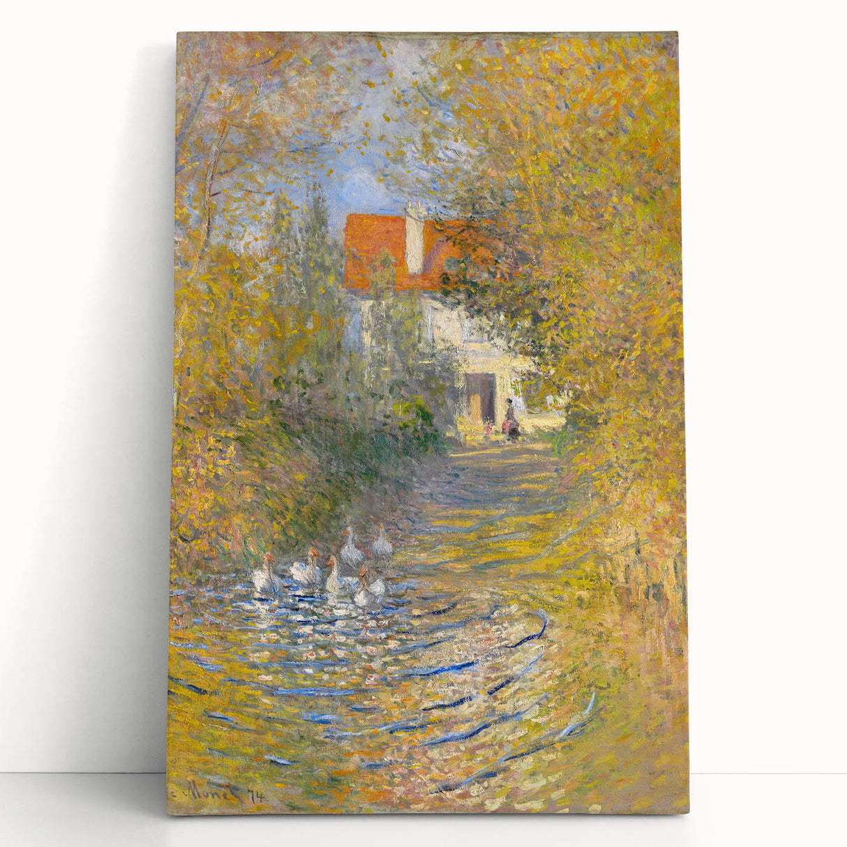 Impressionist Wall Art: Claude Monet's The Geese 1874 Landscape Print