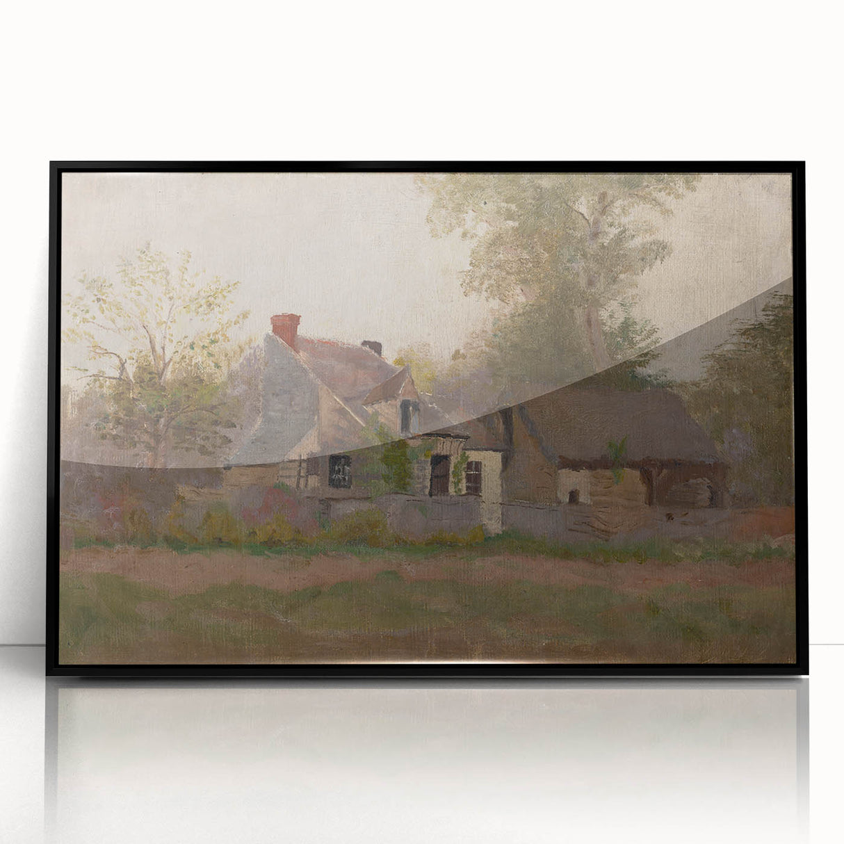 Isolated House in the Woods Realism Art Print - Mednyánszky Landscape