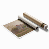 Isolated House in the Woods Realism Art Print - Mednyánszky Landscape