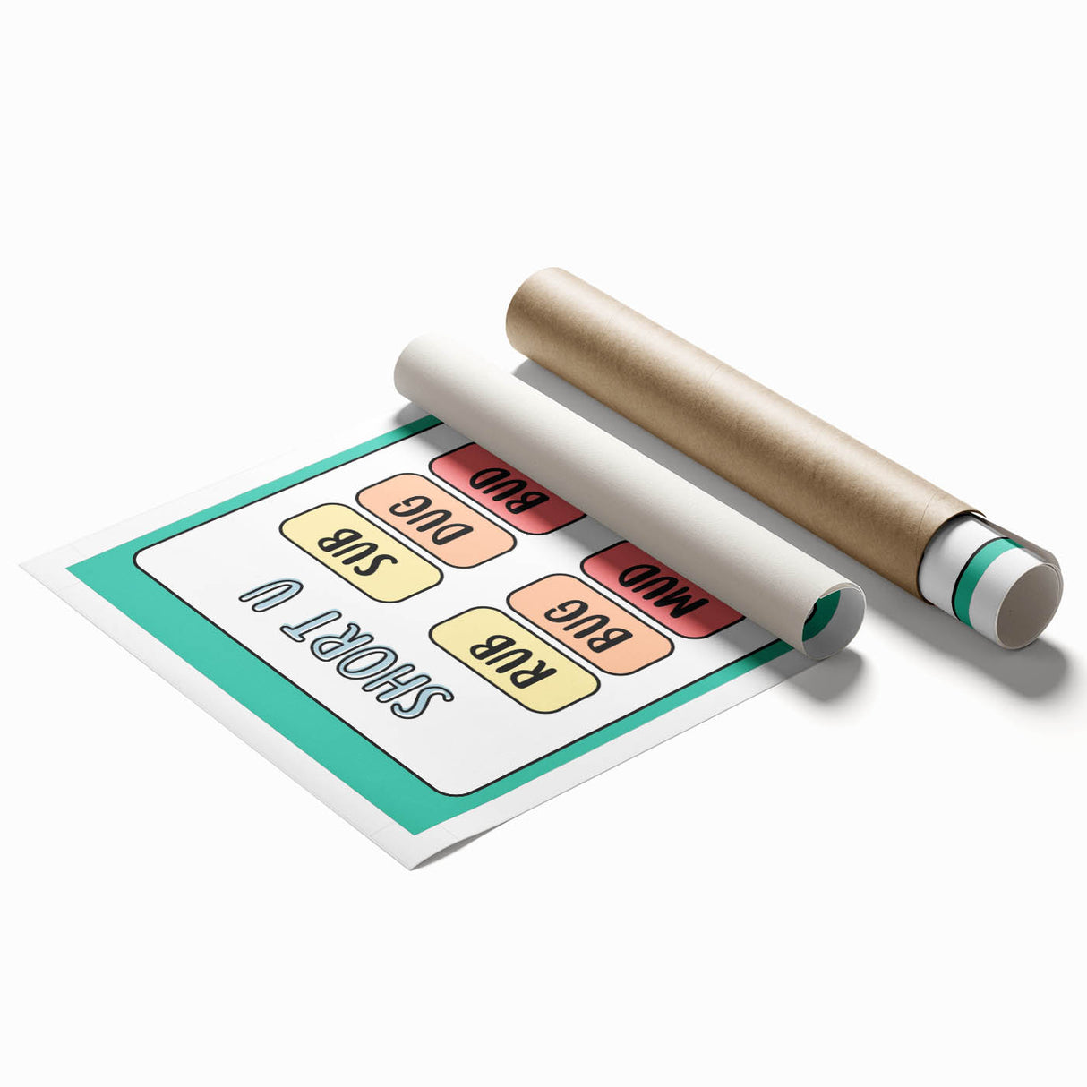 Classroom Educational Posters – Short U Phonics Learning Print