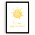 You Are My Sunshine Nursery Wall Art - Baby Room Decor