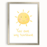 You Are My Sunshine Nursery Wall Art - Baby Room Decor