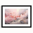 Abstract wall art featuring bold, colorful strokes in a framed design with a black mat, perfect for modern home decor and art enthusiasts.