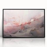 Framed abstract wall art featuring dynamic black strokes on a white background, perfect for modern decor. Ideal for enhancing contemporary living spaces.
