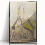 Modern Abstract Art – Fluid Shapes on Framed Acrylic Glass