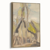 Modern Abstract Art – Fluid Shapes on Framed Acrylic Glass