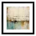 Abstract wall art featuring bold strokes in black and white, elegantly framed with a mat, ideal for modern decor. Perfect for enhancing living spaces or offices.