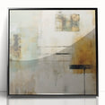 Framed abstract strokes wall art in black acrylic, showcasing dynamic brushwork and modern design. Perfect for contemporary home decor and art enthusiasts.