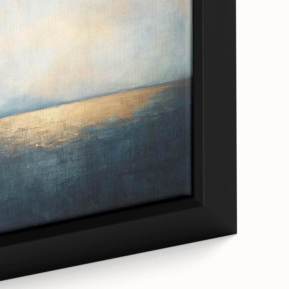 Framed Office Art - Abstract Blue & Gold Corporate Wall Decor