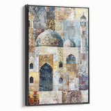 Framed abstract architecture wall art showcasing a dynamic black design, viewed from the side. Ideal for modern home decor, enhancing contemporary spaces.