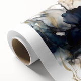 Abstract floral wall art printed on rolled canvas, showcasing vibrant colors and intricate designs, ideal for modern home decor. Packaged securely in a cardboard tube for easy shipping.