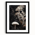 Extra large abstract art print featuring textured, colorful swirls on a framed canvas, suitable for living room decor.