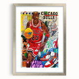 Vibrant Pop Art Wall Art – Colorful Michael Jordan Canvas