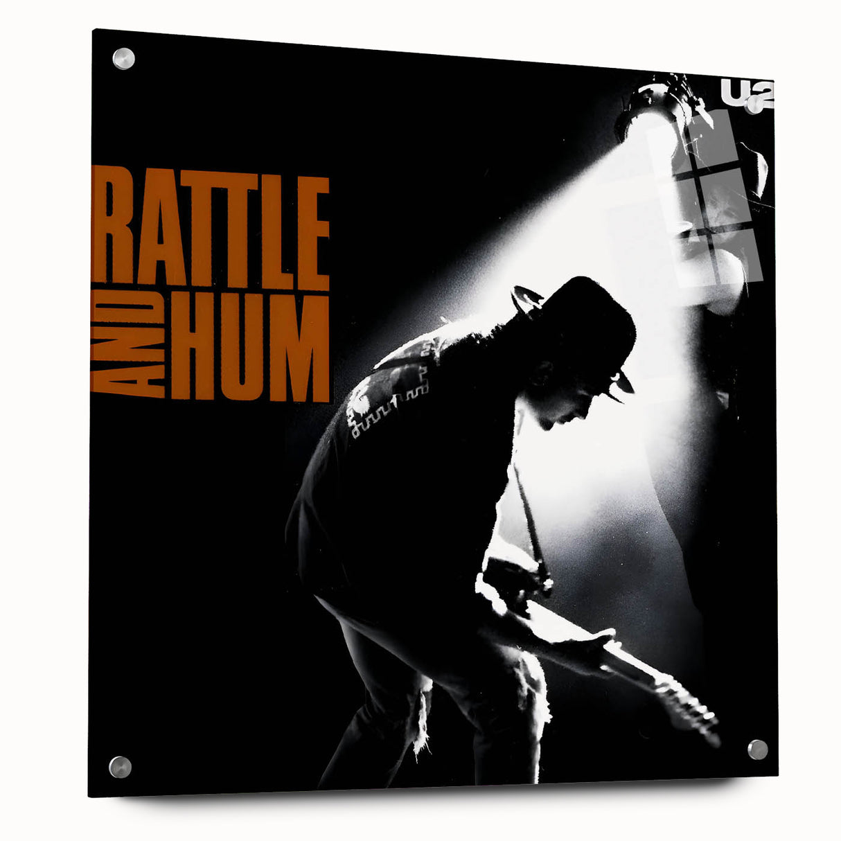 Retro U2 Rattle and Hum Poster - Vintage Music Wall Art