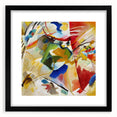 Abstract Modern Art: Dynamic Composition with Bold Colors