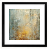 Abstract strokes wall art featuring a modern black frame and mat, showcasing vibrant colors and dynamic patterns, perfect for contemporary home decor.