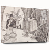 Modern Wall Art - Abstract Dining Room Scene by Paul Signac