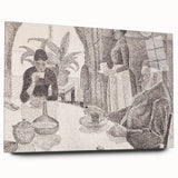 Modern Wall Art - Abstract Dining Room Scene by Paul Signac