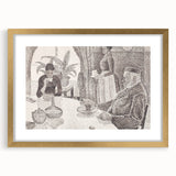 Modern Wall Art - Abstract Dining Room Scene by Paul Signac