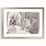 Modern Wall Art - Abstract Dining Room Scene by Paul Signac