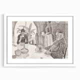 Modern Wall Art - Abstract Dining Room Scene by Paul Signac